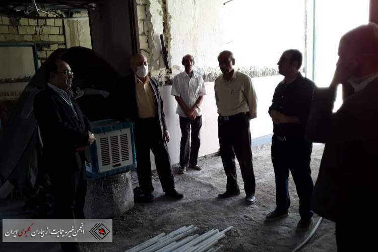 بازدید مدیر انجمن خیریه حمایت از بیماران کلیوی استان فارس از درمانگاه در دست ساخت  انجمن خیریه حمایت از بیماران کلیوی شهرستان داراب