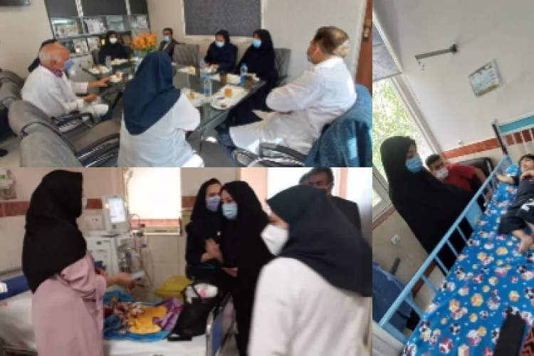بازدید مدیرعامل محترم انجمن خیریه حمایت از بیماران کلیوی ایران از بخش دیالیز کودکان بیمارستان حضرت  علی اصغر(ع)