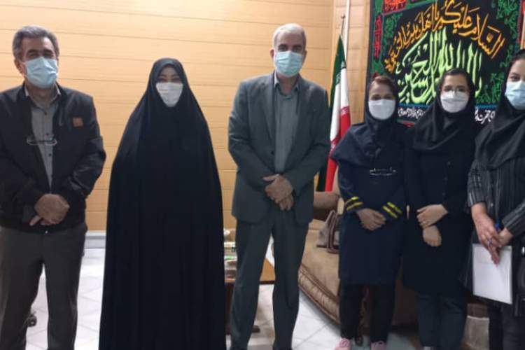 بازدید رئیس انجمن های مردم نهاد دانشگاه جمن خیریه شهید بهشتی از ان حمایت از بیماران کلیوی