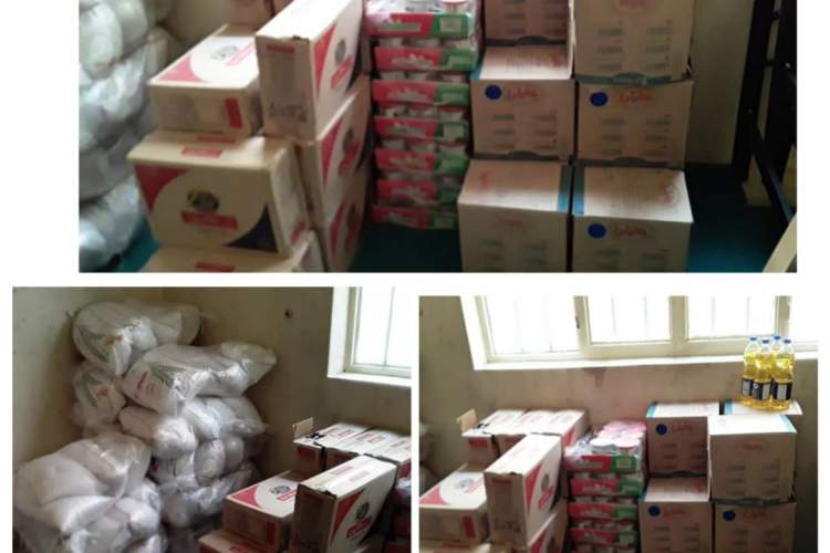 توزیع بسته های حمایتی در بین بیماران به مناسبت فرا رسیدن ماه مبارک رمضان